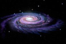 Spiral Galaxy Milky Way-alexmit-Mounted Photographic Print