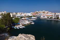 Panorama of Aghios Nikolaos Town in Crete-Alexxich-Photographic Print