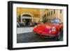 Alfa Romeo Duetto spider parked in a cobblestone street of Rome, Lazio, Italy-Stefano Politi Markovina-Framed Photographic Print