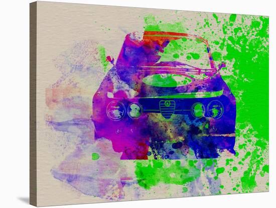 Alfa Romeo Front Watercolor 1-NaxArt-Stretched Canvas