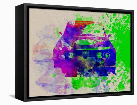 Alfa Romeo Front Watercolor 1-NaxArt-Framed Stretched Canvas