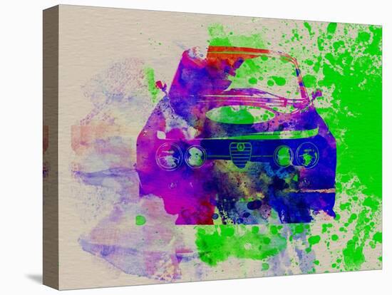 Alfa Romeo Front Watercolor 1-NaxArt-Stretched Canvas