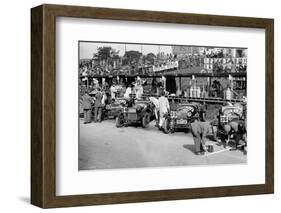 Alfa Romeos in the pits at the RAC TT Race, Ards Circuit, Belfast, 1929-Bill Brunell-Framed Photographic Print