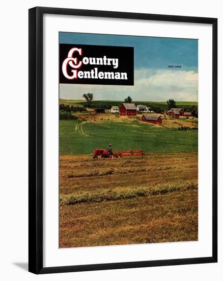 "Alfalfa Field," Country Gentleman Cover, July 1, 1948-Herb Zeck-Framed Giclee Print