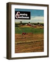 "Alfalfa Field," Country Gentleman Cover, July 1, 1948-Herb Zeck-Framed Giclee Print