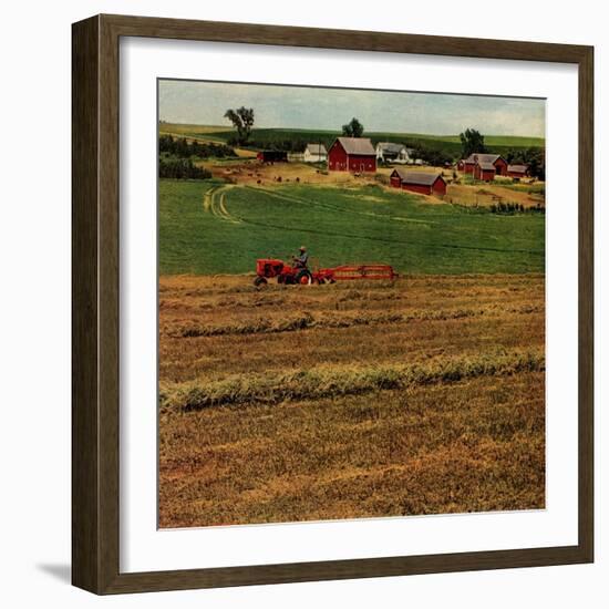 "Alfalfa Field,"July 1, 1948-Herb Zeck-Framed Giclee Print