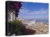 Alfama and Rio Tejo (Tagus River), Lisbon, Portugal, Europe-Hans Peter Merten-Stretched Canvas