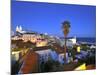 Alfama at Dusk, Seen from the Portas Do Sol Belvedere, Lisbon, Portugal-Mauricio Abreu-Mounted Photographic Print