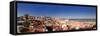 Alfama District and Rio Tejo, Lisbon, Portugal-Michele Falzone-Framed Stretched Canvas