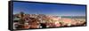 Alfama District and Rio Tejo, Lisbon, Portugal-Michele Falzone-Framed Stretched Canvas