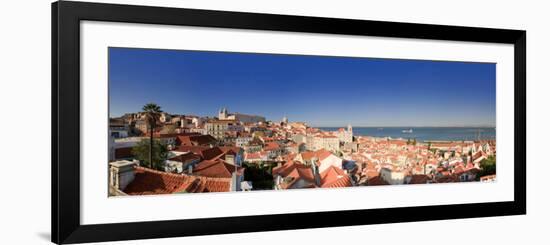 Alfama District and Rio Tejo, Lisbon, Portugal-Michele Falzone-Framed Photographic Print