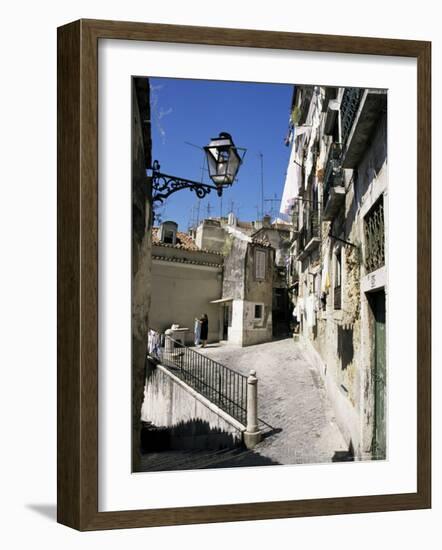 Alfama District, Lisbon, Portugal-Michael Jenner-Framed Photographic Print