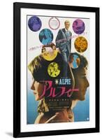 Alfie, Top, in Collage and Bottom Right: Michael Caine on Japanese Poster Art, 1966-null-Framed Art Print