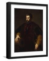 Alfonso d'Este, Duke of Ferrara, c.1600-Titian-Framed Giclee Print