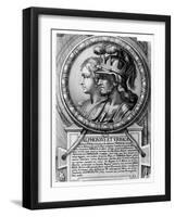 Alfonso I, the Battler, and Urraca-null-Framed Giclee Print