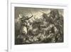 Alfonso of Castile with the Kings of Aragon and Navarre Defeats the Moors at Tolosa-Hermann Vogel-Framed Premium Giclee Print