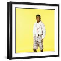 ALFONSO RIBEIRO. "THE FRESH PRINCE OF BEL-AIR" [1990], directed by ALFONSO RIBEIRO.-null-Framed Photographic Print