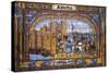 Alfonso VII of Castile Conquering Almeria, Painted Tiles-null-Stretched Canvas