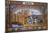 Alfonso VII of Castile Conquering Almeria, Painted Tiles-null-Mounted Giclee Print