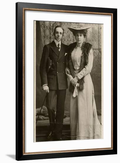 Alfonso XIII and Ena-null-Framed Photographic Print