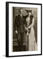 Alfonso XIII and Ena-null-Framed Photographic Print