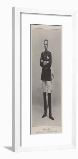 Alfonso Xiii, in the Uniform of a Captain-General of Spain-null-Framed Giclee Print