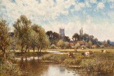 A Summer's Afternoon-Alfred Augustus Glendening-Framed Stretched Canvas