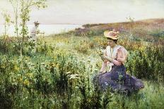 Gathering Wild Flowers-Alfred Augustus Glendening II-Framed Giclee Print