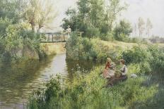 Reverie by the River-Alfred Augustus Glendenning-Giclee Print