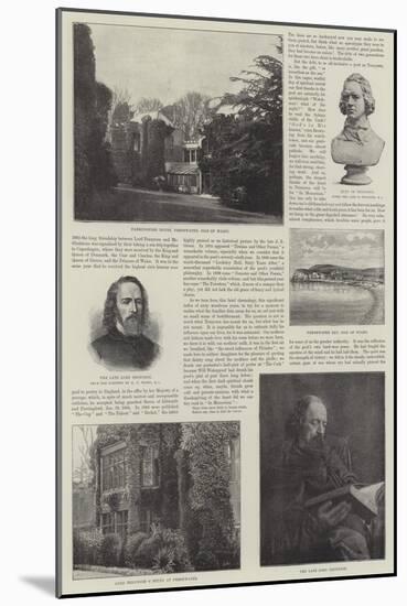 Alfred, Baron Tennyson, Poet Laureate-George Frederick Watts-Mounted Giclee Print