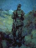 Canadian Sentry, Moonlight, Neuville-Vitesse, 1918-Alfred Bastien-Stretched Canvas