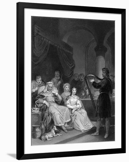 Alfred before the Danish General-J.m. Wright-Framed Art Print