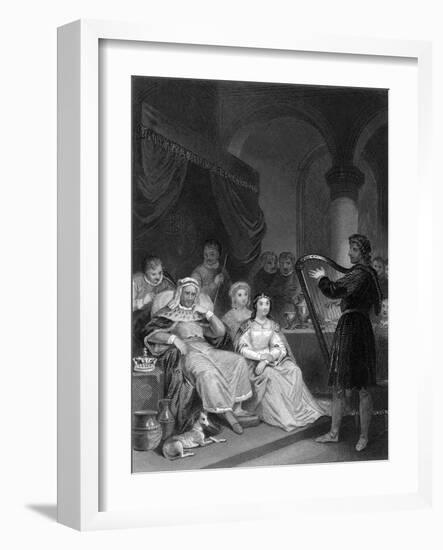 Alfred before the Danish General-J.m. Wright-Framed Art Print