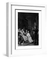 Alfred before the Danish General-JM Wright-Framed Giclee Print