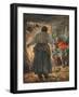 Alfred Being Scolded for Burning the Cakes-Arthur C. Michael-Framed Giclee Print