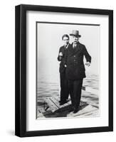 Alfred Cortot (1877-1962) and Gabriel Faure (1845-1924), Early 20th Century (B/W Photo)-French Photographer-Framed Giclee Print