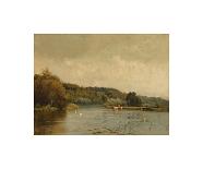 An Autumn Morning (No. 3)-Alfred De Breanski-Premium Giclee Print