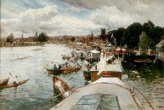 Henley Regatta, 1881-Alfred De Breanski-Giclee Print