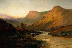 The Tay at Sunset, Dunkeld-Alfred de Breanski-Giclee Print