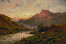 The Tay at Sunset, Dunkeld-Alfred de Breanski-Giclee Print