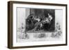 Alfred Divides His Loaf-J. Rogers-Framed Art Print