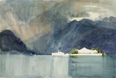 A Swiss Lake (W/C)-Alfred East-Giclee Print