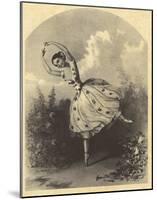 Alfred Edward Chalon (The dancer Maria Taglioni in "La Fee aux Fleurs") Art Poster Print-null-Mounted Poster