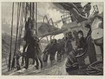 The Coming Storm, Winding Up the Boats-Alfred Edward Emslie-Giclee Print