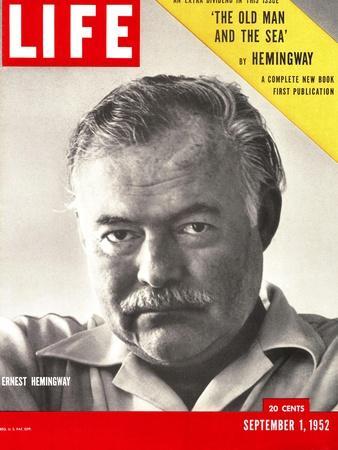 Author Ernest Hemingway Taken, September 1, 1952