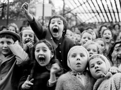 Children at a Puppet Theatre, Paris, 1963