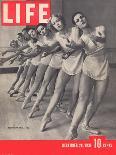 Dancers at George Balanchine's School of American Ballet Lined Up at Barre During Training-Alfred Eisenstaedt-Photographic Print