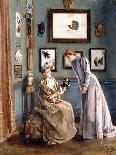 Women with a Japanese Doll, 1894-Alfred Emile L?opold Stevens-Framed Giclee Print