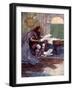 Alfred Found Much Pleasure in Reading, 9th Century-AS Forrest-Framed Giclee Print