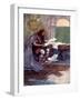 Alfred Found Much Pleasure in Reading, 9th Century-AS Forrest-Framed Giclee Print